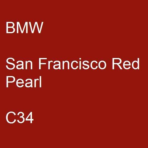 BMW, San Francisco Red Pearl, C34.